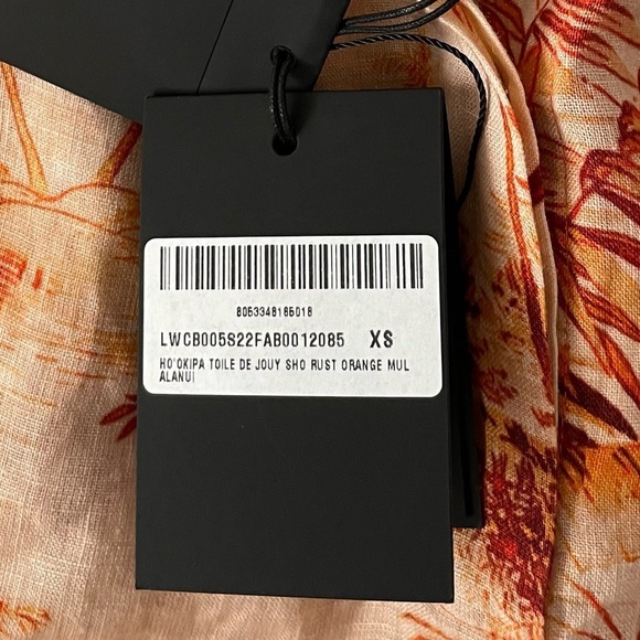 Alanui linen ho'okipa toile de jouy shorts Hawaii hawaiian theme xs - Picture 2 of 11